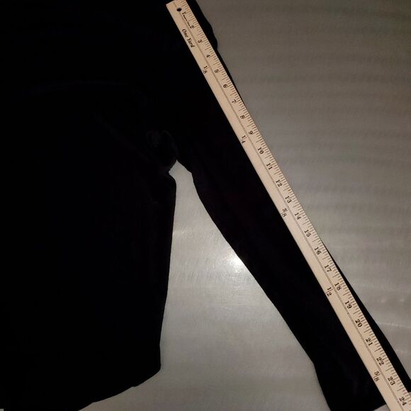 Eileen Fisher Black Tee Jersey Knit Long Sleeve Tunic Top Viscose Lycra Blend Lg - Picture 9 of 9
